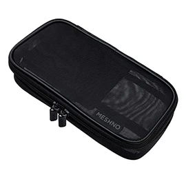 Sunstar Stationery MESHNO Mesh Pencil Case, Black S1425390