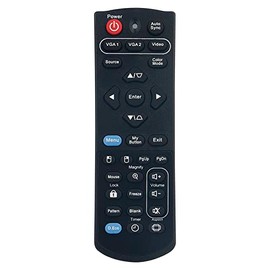 ECONTROLLY Replace Remote Control fit for ViewSonic Projector PJD5155L/PJD5255L/PJD5555LW/P RCP01051