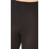 Plush Women's Fleece Lined Tights, Black, S-M