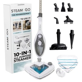 Steam & Go 10-in-1 Multi-Surface Steam Mop - Deep Clean with Heat