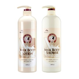 (1000ml / (1000ml x 2개) 꽃을든남자 우유 바디로션 바디워시 - 바디로션 2개