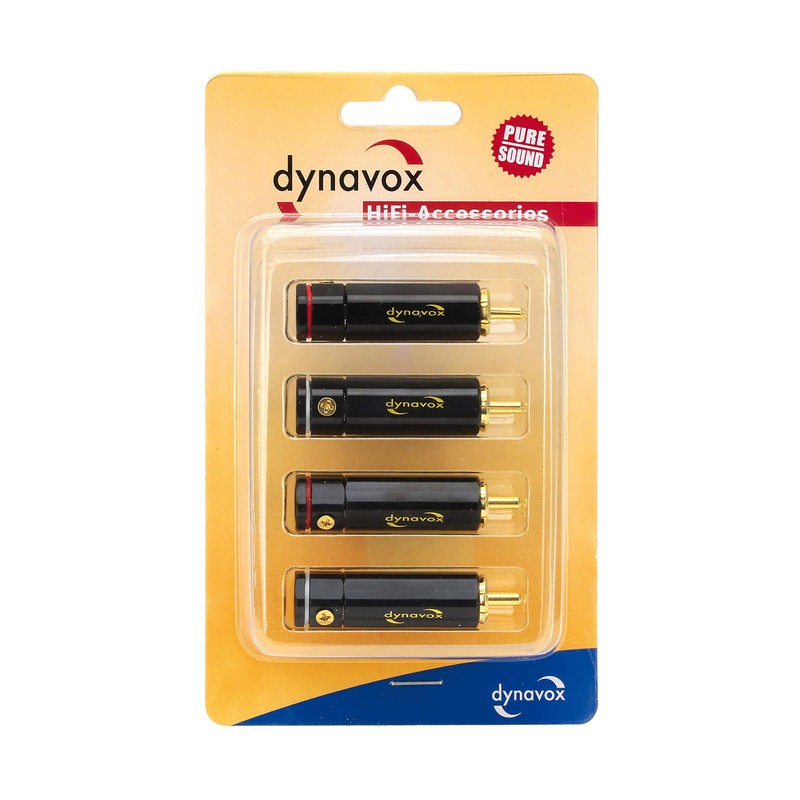 Dynavox High-End RCA Plug Set of 4 Black