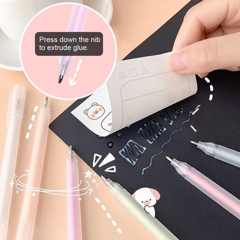 Arvakr Scrapbooking Tools, Scrapbook Supplies with Sticker Tweezers, Glue Pen