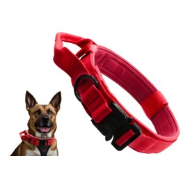 Tactical Dog Collar with Handle, Military Dog Collar, Heavy Duty Metal Buckle, Adjustable Heavy Duty Collar, Dog Collars Large Breeds