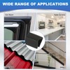 PATIKIL 3/8" Rubber Edge Trim, 6.6 ft Flexible U Channel