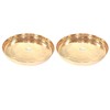 Prisha India Craft Pure Copper Hammered Dinner Set Thali Plate,