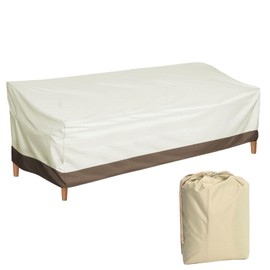 UOIENRT Patio Sofa Covers Waterproof, Heavy Duty 420D PVC Oxford Outdoor Sofa Covers, Anti-UV Patio Furniture Cover for Loveseat Sofa (88 * 33 * 33 in)