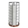 NearMoon Toilet Paper Organizer Stand, Freestanding 3 Rolls Tissue Storage,