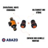 ABAZO Garden hose connection nipple, nipple with shut-off valve, regulating