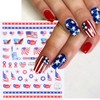 4th of July Nail Stickers Independence Day Nail Decals 6PCS