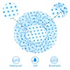 6 Pcs Shower Caps, Reusable Bath Cap with Elastic Band,