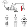 Boutt 2105333 R200 Brass Garden Tap 1/4 Turn 20 x