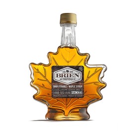 Brien 100% Pure Maple Syrup, Gluten Free Vegan Syrup, Gift Bottle, Product From Canada, Maple Leaf Bottle 8.4 Fluid Ounces / 250ml (Pack of 1)