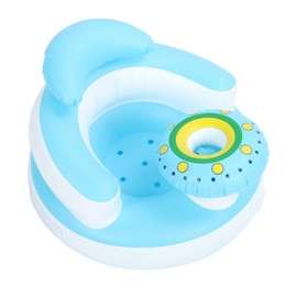 Baby Inflatable Seat Folding Toddler Seat Bath Chair Comfortable PVC Baby Seat Chair for Pool Bathtub