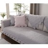 XSlive Cotton Embroidery Couch Sofa Cover Leaf and Floral Pattern
