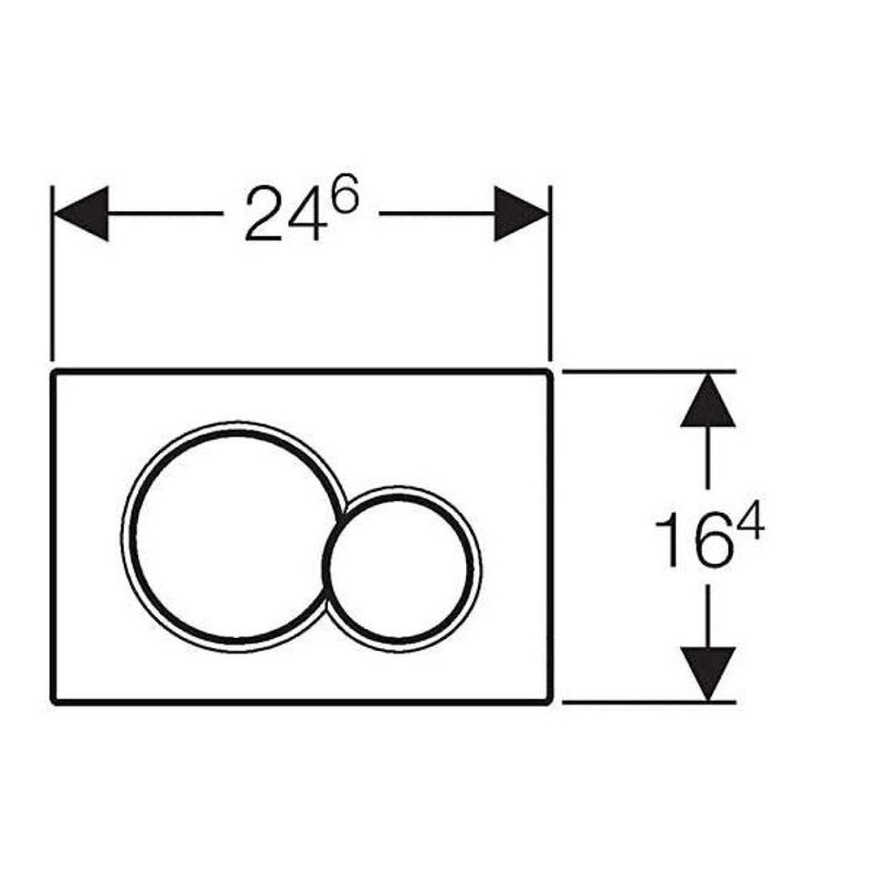 GEBERIT Sigma 01 115.770.11.5 Flush-Mounted Flush White