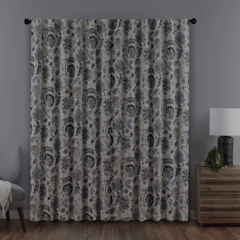 Eclipse Nina Rod Pocket Curtains for Bedroom, Single Panel, 52"
