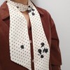 GIMIRO Elegant Ladies Silk Scarf 140 x 9 cm Polka
