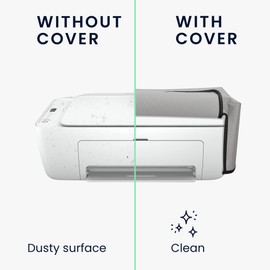 kwmobile Dust Cover Compatible with HP DeskJet 2755e / DeskJet 2720e / DeskJet 2710e / DeskJet 2820e - Printer Case - Fabric Protector Cover - Light Grey