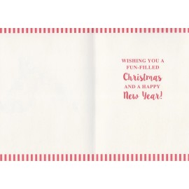 Unbranded Christmas Gingerbread House with Ginger Man Holiday Greeting Cards