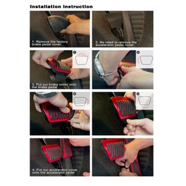 CKE for 8th Gen Camry Compatible with Toyota Camry RAV4 Avalon Highlander Sienna Venza bZ4X Prius Crown for Lexus ES LS Car Pedals Foot Pedal Covers Brake and Gas Pedal Pads