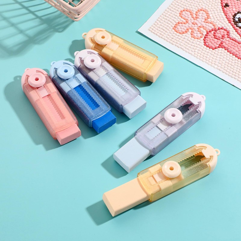 Erasers for Elementary School Students Set of 4 Extendable School