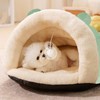 Cat Cave Bed Triangle Bed Warm Soft Comfortable Semi Enclosed
