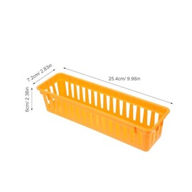 Totority 18 cestas de plástico de para guardar lápices - Bandejas organizadoras para bolígrafos y crayones - Contenedores de almacenamiento para el aula, organizadores de escritorio y estanterías
