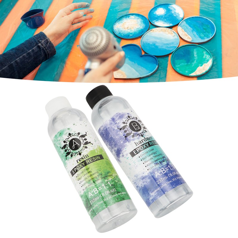 Epoxy Resin Glue Transparent UV Resistant Safe Low Odor DIY