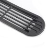 PIT66 Gray Graphite Dash Defrost Vent Cover Grille Panel Compatible
