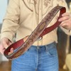 DANIEL'S ARTPLANET Men's Western Belt 1.5” Wide Full Grain One