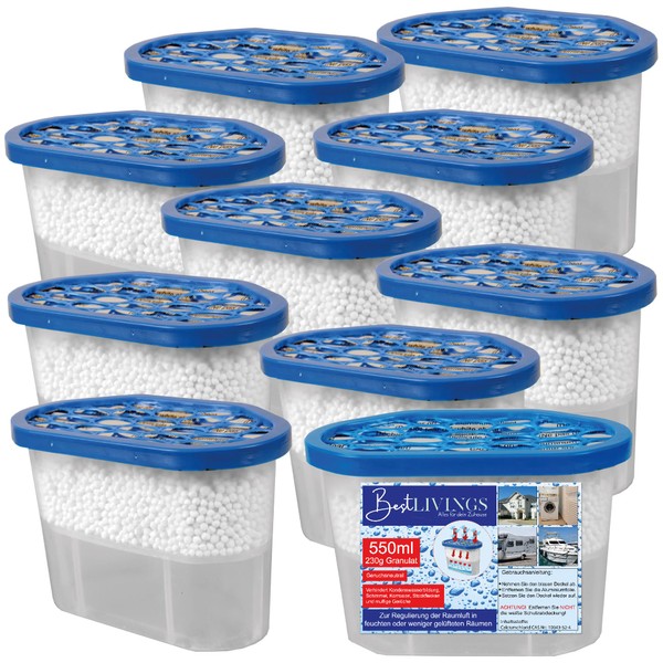 Pack of 10 Dehumidifiers with 230 g Granules, up to