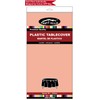 Peach Plastic Tablecloths 2 Pack Rose Gold Disposable Table Covers