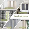 TANGWIN 2 Pack Black Curtain Rods for Windows 48 to