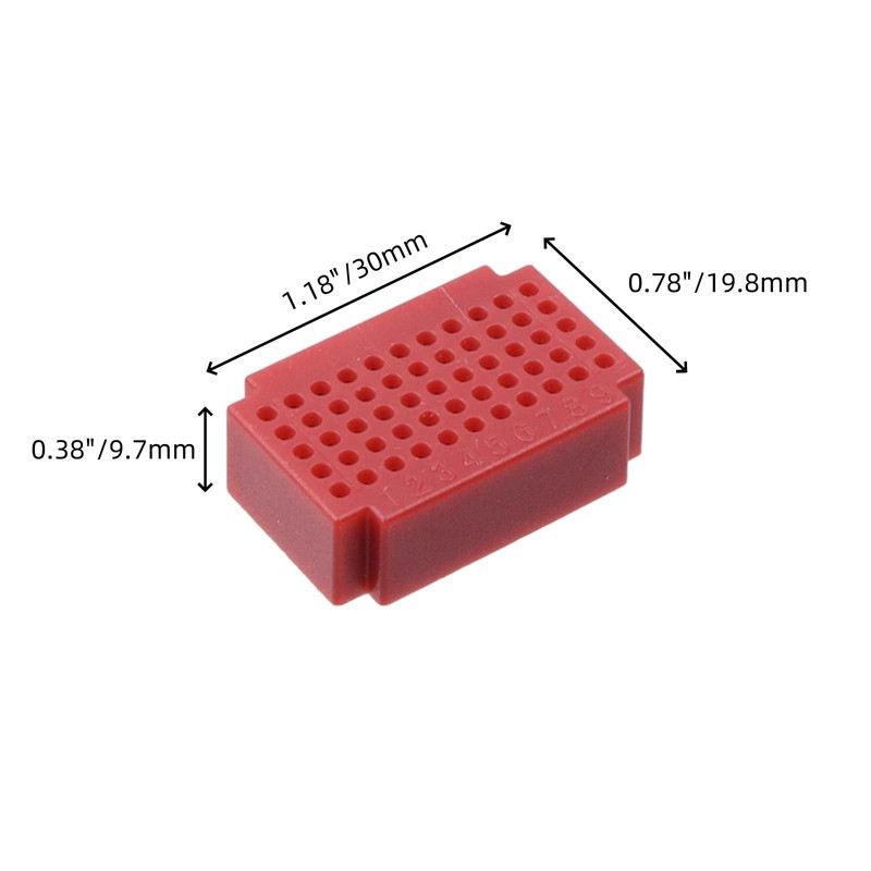 Sscon 10Pcs Mini Solderless Breadboard PCB 55 Points Circuit Board