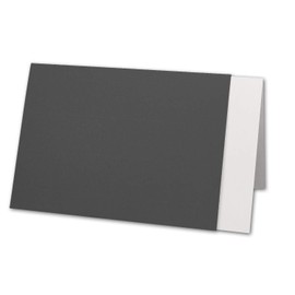 10 x card package with lined envelopes and inserts - ribbed - DIN A6 C6 - granite grey - 10.5 x 14.8 cm - wet glue -
