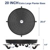 NOAMOO 20 Inch Plant Caddy with Wheels Outdoor Indoor, Extra