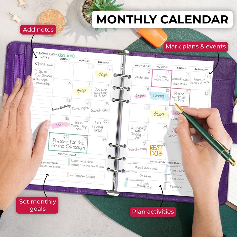 Clever Fox Weekly Planner Binder – Goal Setting Planner for