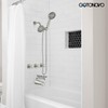 gotonovo 3 Handle Tub Shower Faucet Set, Dual Shower Head