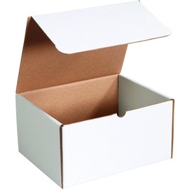Aviditi White Literature Mailing Boxes, 12 1/8 x 9 1/4 x 6 Inches, Pack of 50, Crush-Proof, for Shipping, Mailing and Storing