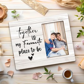 Luipk Couple 8x10 Picture Frames, Engagement Wedding Gifts Photo Frame, Anniversary Couple Gifts for Boyfriend Girlfriend Newlywed, Romantic Mr And Mrs Love Frame for Wall Tabletop Display
