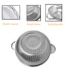 Colander Set of 2, Heavy Duty Stainless Steel Micro-Perforated Strainer
