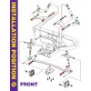 howbow Club Car Precedent Front Bushing Kit With Screws for