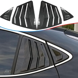 Window Louver，MUXEE 2Pcs Side Vent Window Louvers for Toyota Camry 2025 2026, ABS Print Sport Window Decorative Covers, Exterior Trim Accessories - Carbon Fiber