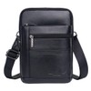 Bolso de mensajero de cuero Sling Crossbody Pack para hombres,
