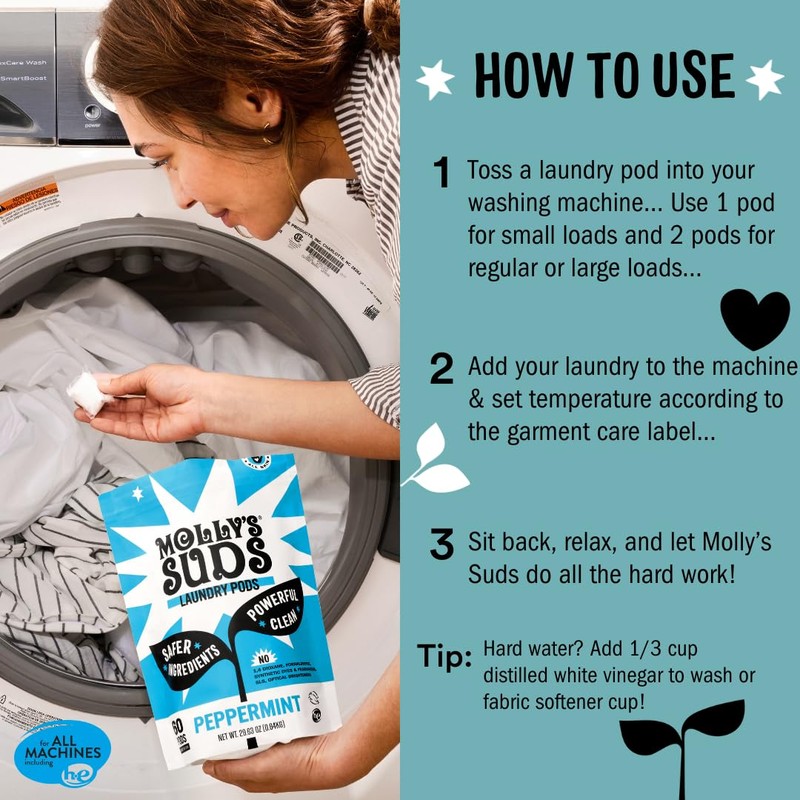 Molly's Suds Laundry Detergent Pods | Clean Detergent for Sensitive