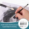 6 Pcs Artist Blending Stumps, Double-Headed Blending Stump Pencil Rubbing