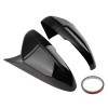 maXpeedingrods Gloss Black Side Mirror Cover Caps Set for Honda