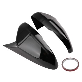 maXpeedingrods Gloss Black Side Mirror Cover Caps Set for Honda Accord 2018-2022  LH RH