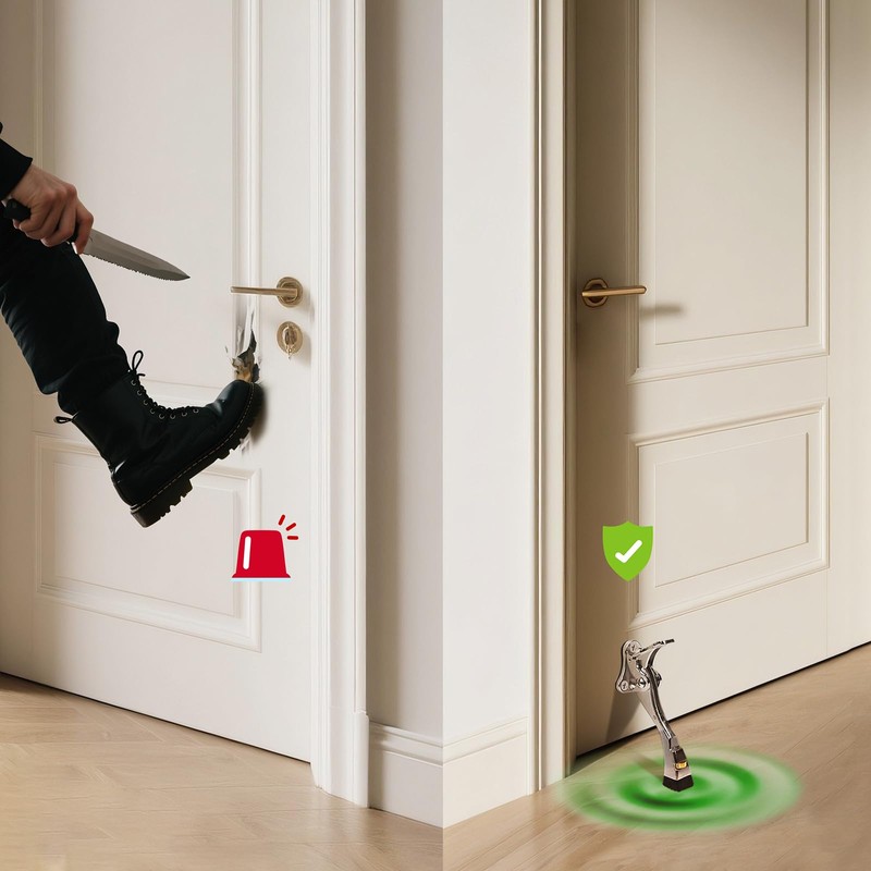 GoldPig Kickdown Door Stopper, 2 Packs Door Holder to Keep